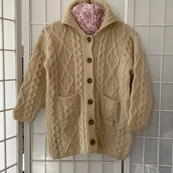 Irish Knit Wool Sweater - Picture 1 of 9